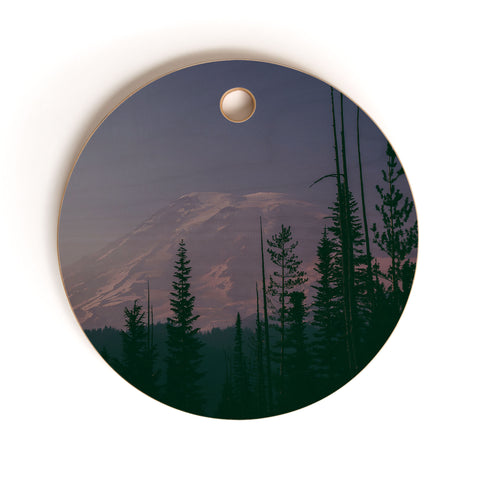 Hannah Kemp Mt Rainier Dreams Cutting Board Round