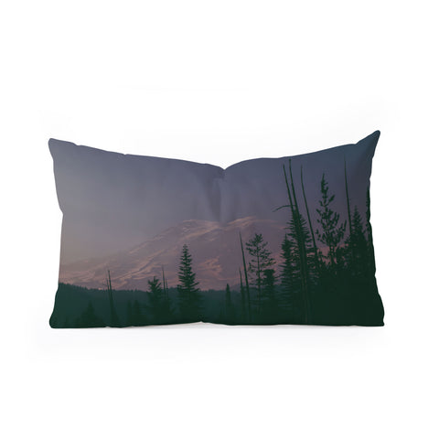 Hannah Kemp Mt Rainier Dreams Oblong Throw Pillow