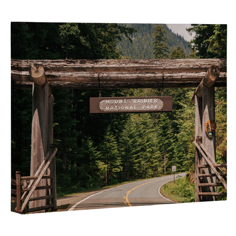 Hannah Kemp Mt Rainier Park Entrance Art Canvas