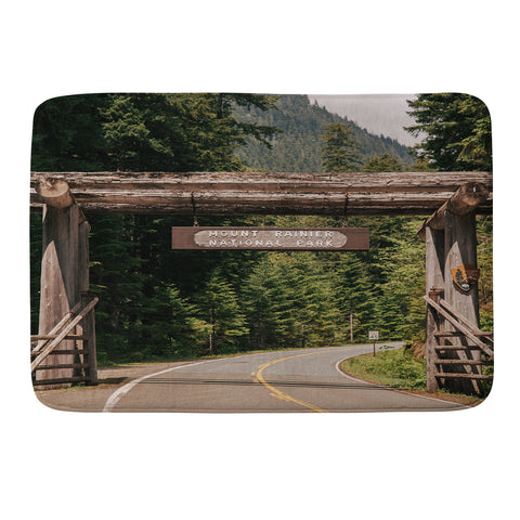 Hannah Kemp Mt Rainier Park Entrance Memory Foam Bath Mat