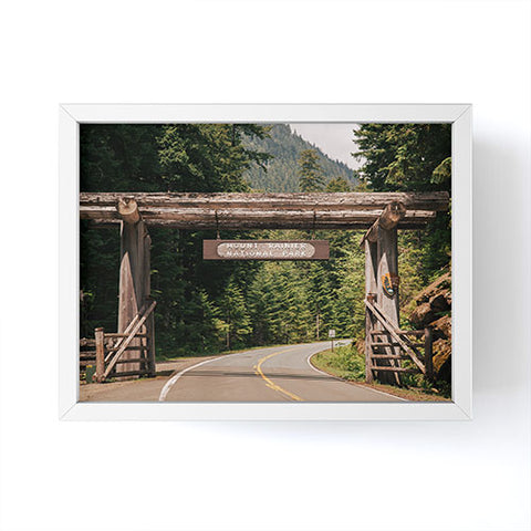 Hannah Kemp Mt Rainier Park Entrance Framed Mini Art Print