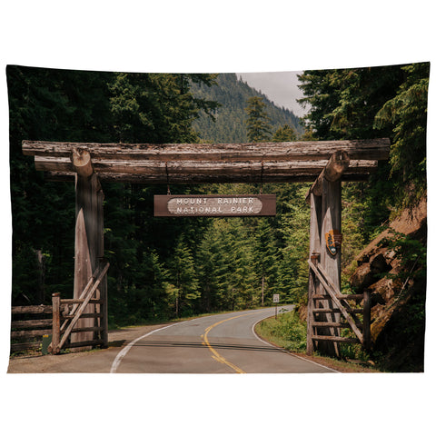Hannah Kemp Mt Rainier Park Entrance Tapestry