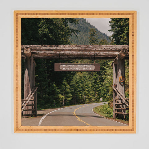 Hannah Kemp Mt Rainier Park Entrance Framed Wall Art