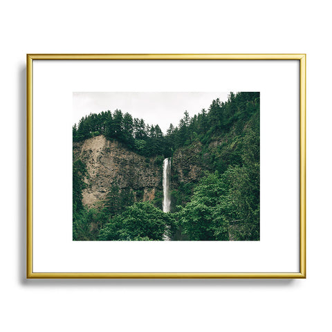 Hannah Kemp Multnomah Falls Metal Framed Art Print