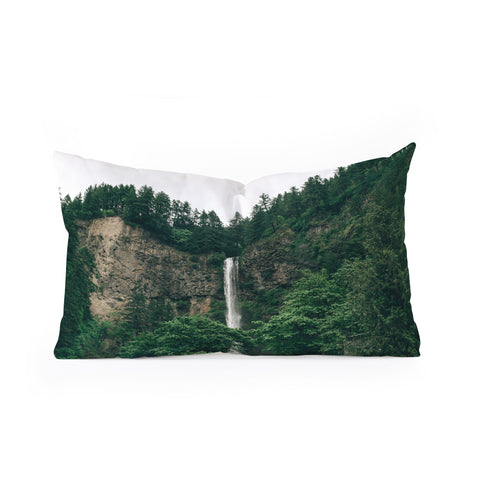 Hannah Kemp Multnomah Falls Oblong Throw Pillow