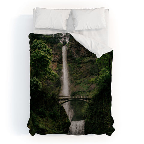 Hannah Kemp Multnomah Falls Oregon Comforter