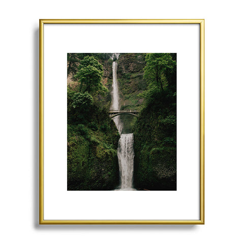 Hannah Kemp Multnomah Falls Oregon Metal Framed Art Print