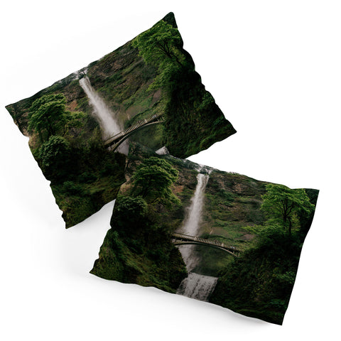 Hannah Kemp Multnomah Falls Oregon Pillow Shams