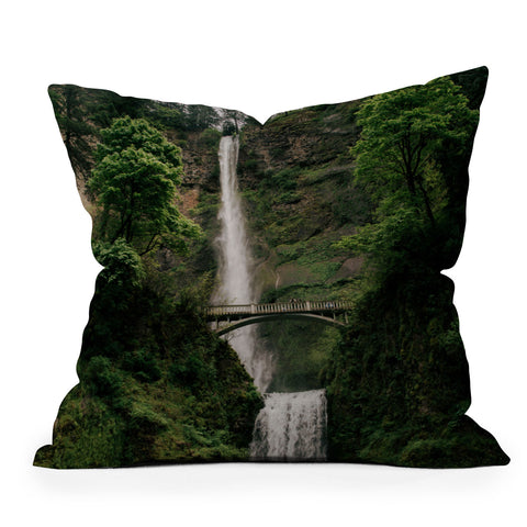 Hannah Kemp Multnomah Falls Oregon Throw Pillow