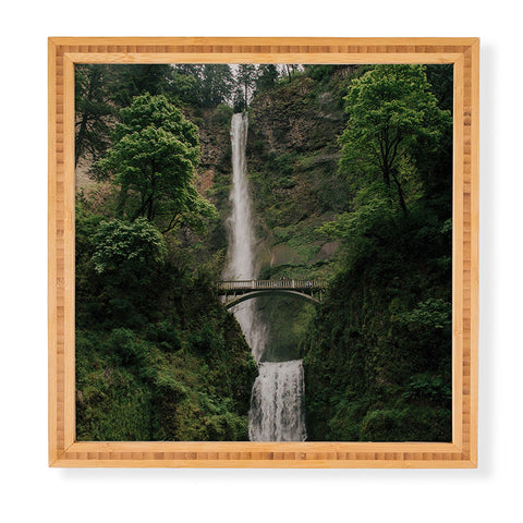 Hannah Kemp Multnomah Falls Oregon Framed Wall Art