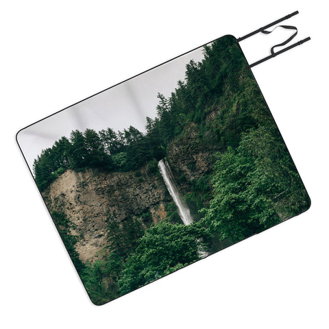 Hannah Kemp Multnomah Falls Picnic Blanket