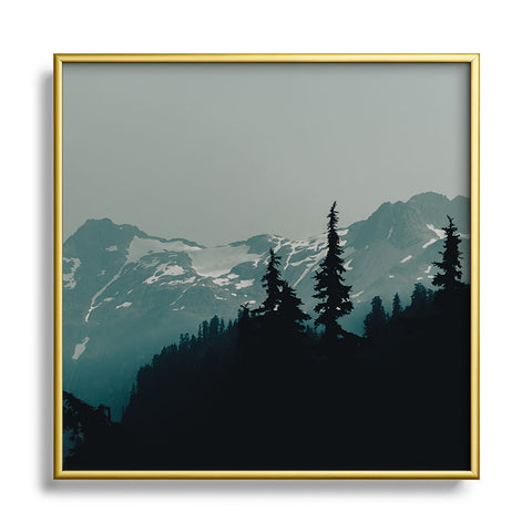 Hannah Kemp North Cascades Square Metal Framed Art Print
