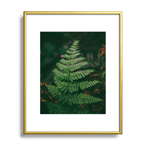 Hannah Kemp One Fern Metal Framed Art Print