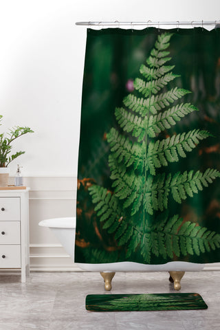 Hannah Kemp One Fern Shower Curtain And Mat