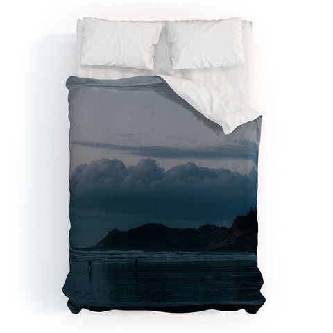 Hannah Kemp Oregon Coast Blues Duvet Cover