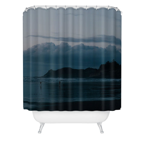 Hannah Kemp Oregon Coast Blues Shower Curtain