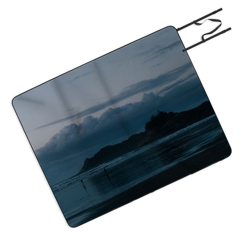 Hannah Kemp Oregon Coast Blues Picnic Blanket