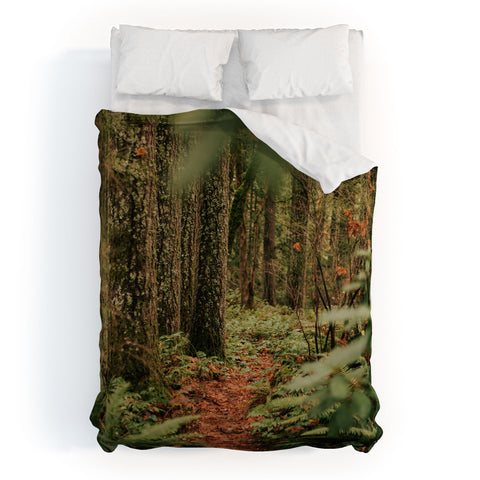 Hannah Kemp Oregon Forest Trail Duvet Cover