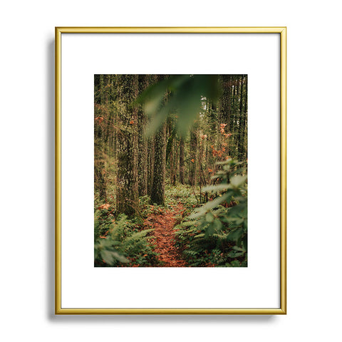 Hannah Kemp Oregon Forest Trail Metal Framed Art Print