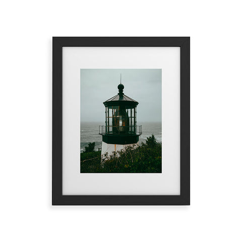 Hannah Kemp Oregon Lighthouse Framed Art Print