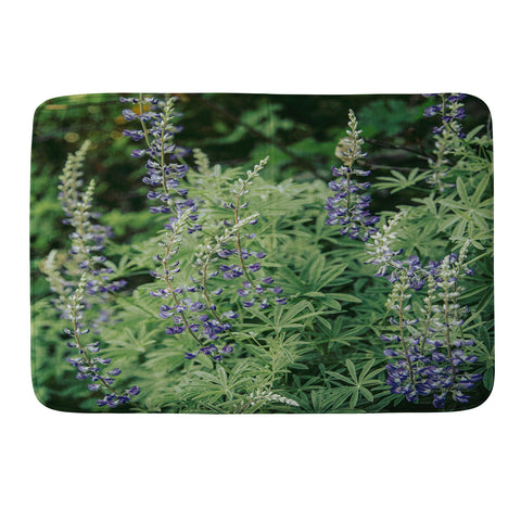 Hannah Kemp Oregon Lupine Memory Foam Bath Mat