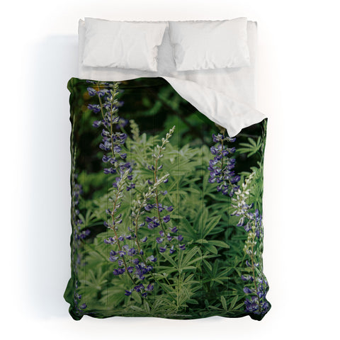 Hannah Kemp Oregon Lupine Comforter