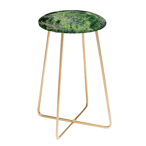 Hannah Kemp Oregon Lupine Counter Stool