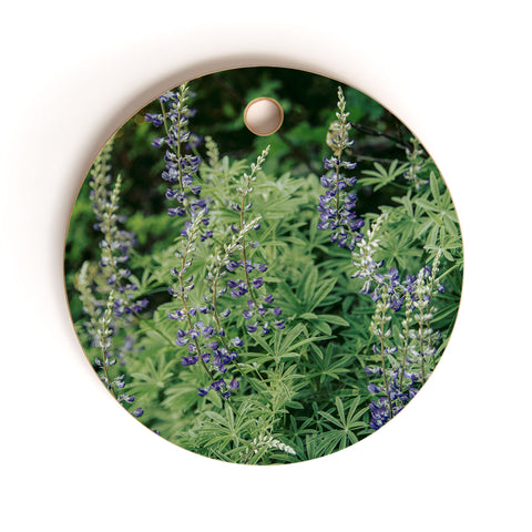 Hannah Kemp Oregon Lupine Cutting Board Round