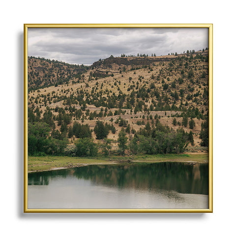 Hannah Kemp Out East Square Metal Framed Art Print