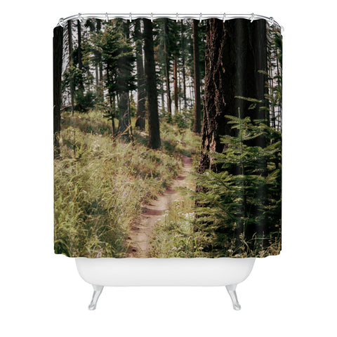 Hannah Kemp Out in the Woods Shower Curtain