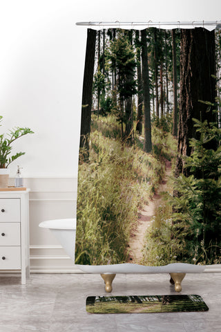 Hannah Kemp Out in the Woods Shower Curtain And Mat