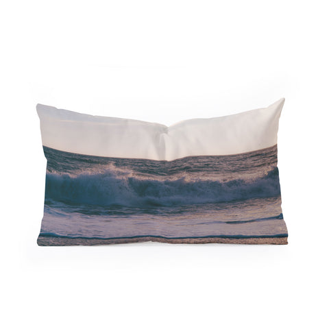 Hannah Kemp Pacific Ocean Splash Oblong Throw Pillow