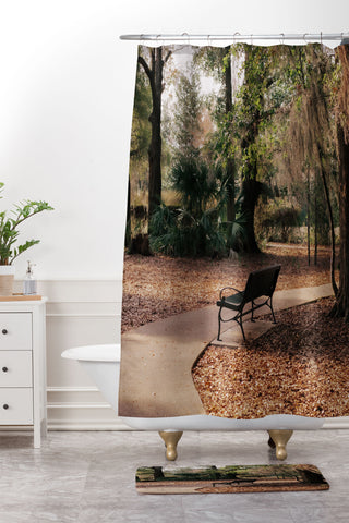 Hannah Kemp Park Path Shower Curtain And Mat