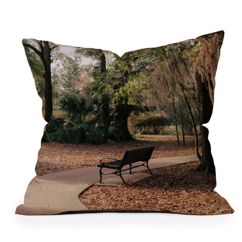 Hannah Kemp Park Path Throw Pillow