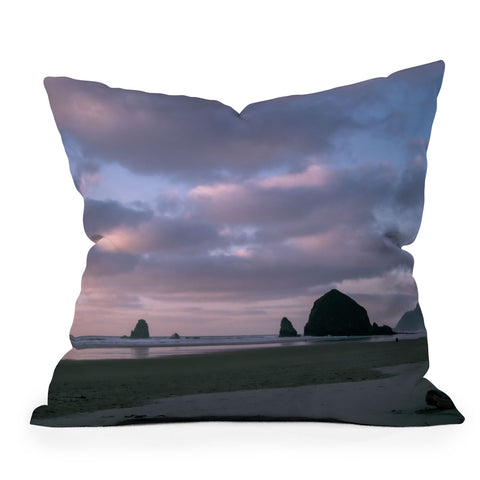Hannah Kemp Pastel Cannon Beach Throw Pillow