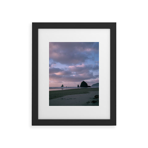 Hannah Kemp Pastel Cannon Beach Framed Art Print