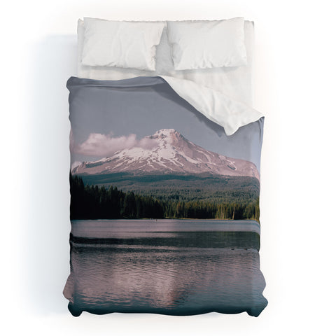 Hannah Kemp Pastel Mountain Lake Duvet Cover