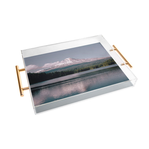 Hannah Kemp Pastel Mountain Lake Acrylic Tray