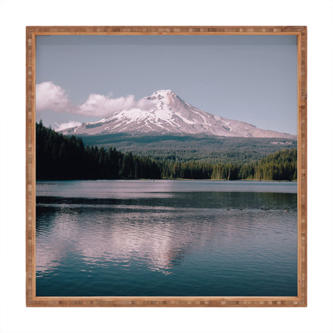 Hannah Kemp Pastel Mountain Lake Square Tray