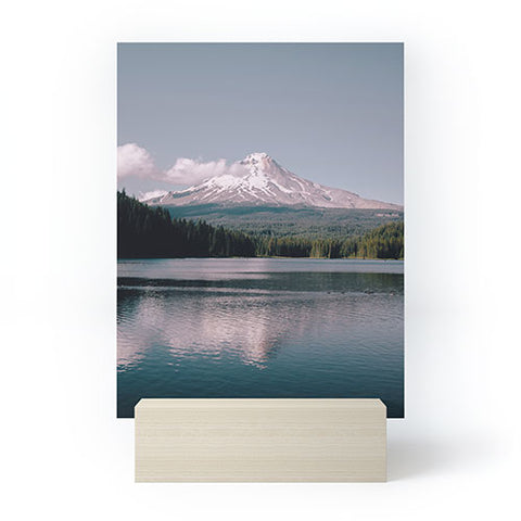 Hannah Kemp Pastel Mountain Lake Mini Art Print