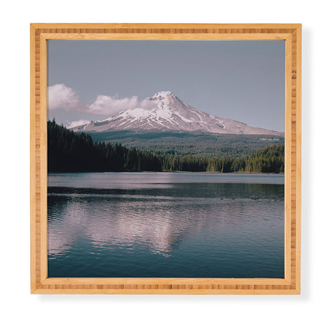 Hannah Kemp Pastel Mountain Lake Framed Wall Art