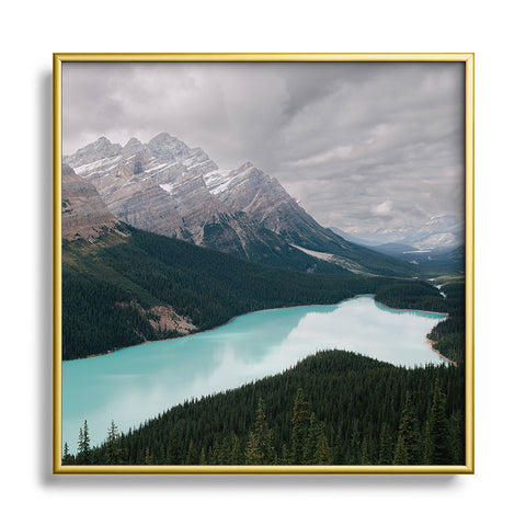 Hannah Kemp Peyto Lake Banff Square Metal Framed Art Print