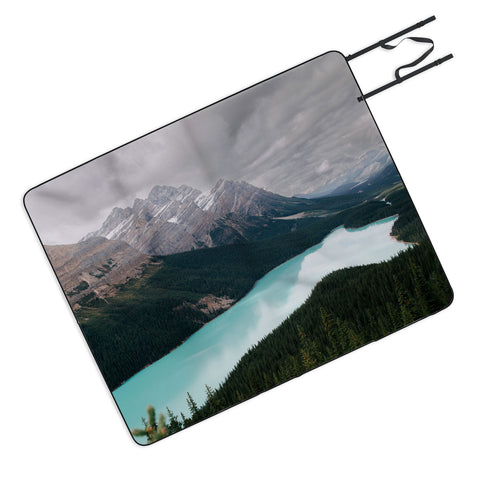 Hannah Kemp Peyto Lake Banff Picnic Blanket