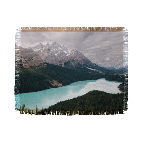 Hannah Kemp Peyto Lake Banff Throw Blanket