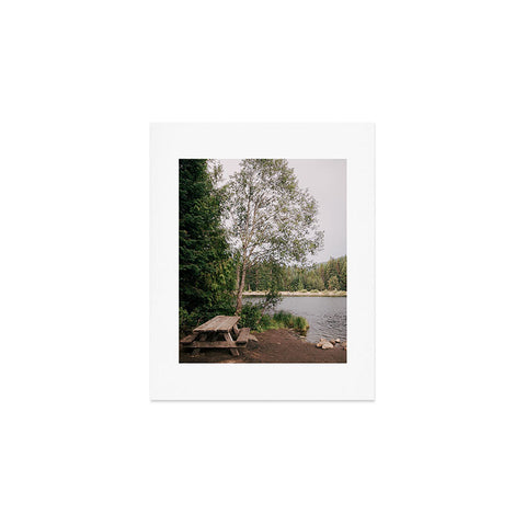 Hannah Kemp Picnic Lake Art Print
