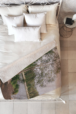 Hannah Kemp Picnic Lake Fleece Throw Blanket