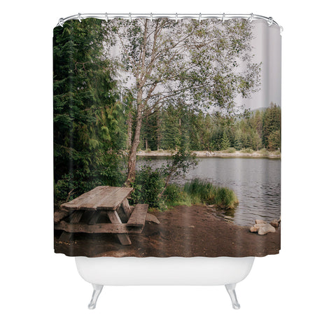 Hannah Kemp Picnic Lake Shower Curtain
