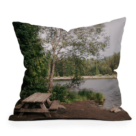 Hannah Kemp Picnic Lake Throw Pillow