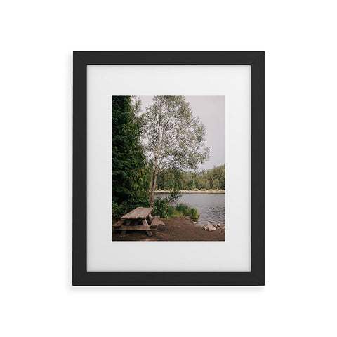 Hannah Kemp Picnic Lake Framed Art Print