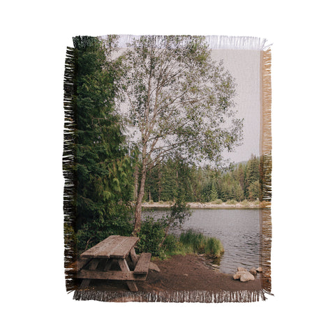Hannah Kemp Picnic Lake Throw Blanket